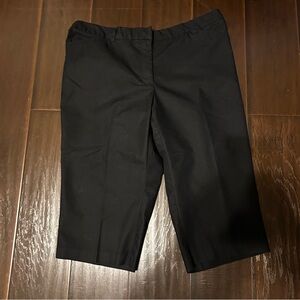 Croft & Barrow natural fit black crop pants women’s plus size 16W